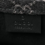 Denim Cuoio Harness GG Monogram Mini Ophidia Tote Bag Black Medium Grey