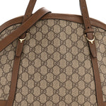 GG Supreme Monogram Medium Nice Top Handle Dome Bag Brown