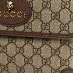 GG Supreme Monogram Neo Vintage Web Belt Bag Brown