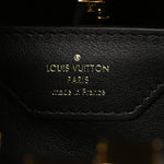 Lambskin Quilted Flower Capucines PM Black