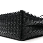 Nappa Intrecciato Medium Andiamo Shoulder Bag Black