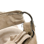 Agneau Classic Silver Hardware Courier XL Hobo Argent