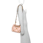 Nappa Small Roman Stud The Handle Bag Rose Cannelle
