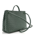 Nappa Intrecciato Medium Andiamo Shoulder Bag Aloe