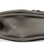 Calfskin Quilted Small Boy Flap Grey