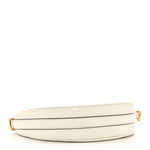 Soft Calfskin Arque Shoulder Bag White