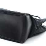 Monogram Braided Tote Black