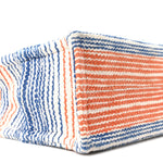 Canvas Calfskin Striped Triomphe Small Cabas Thais Multicolor