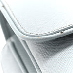 Saffiano Lux Sound Top Handle Light Blue