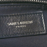 Calfskin Y Quilted Monogram Large Loulou Chain Satchel Black