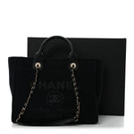 Mixed Fibers Small Deauville Tote Black