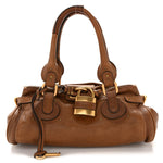 Calfskin Medium Paddington Satchel Tan