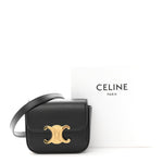 Shiny Calfskin Mini Claude Black