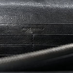 Sheepskin Tri-Quilt Monogram Envelope Chain Wallet Black