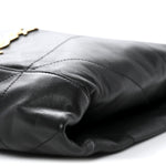 Lambskin Matelasse Monogram Medium Jamie 4.3 Pochon Black