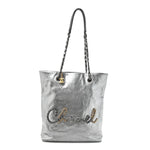 Calfskin Chain 20s Signe Tote Silver