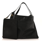 Polished Saddle Calfskin Alexia Bag Black