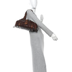 Calfskin Silverado Shoulder Bag Chocolate