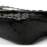 Sequin Matelasse Small GG Marmont Shoulder Bag Black
