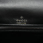 X GUCCI Canvas Boarded Plutone Calfskin Flora Logo Print Small Hourglass Top Handle Bag White Multicolor Black