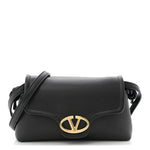 Lambskin Vlogo Mini Crossbody Bag Black