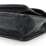 Crinkled Calfskin Matelasse Monogram Medium Niki Chain Satchel Deep Marine