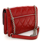 Shiny Buffalo Quilted Darley Shoulder Bag Red