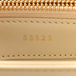 Satinated Calfskin Small 16 Top Handle Bag Beige