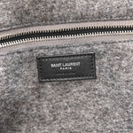 Wool Calfskin Rive Gauche Tote Grey