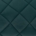 Lambskin Quilted Mini Rectangular Flap Dark Blue