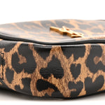 Calfskin Heart Leopard Print Monogram Baby Lou Camera Bag Toffee