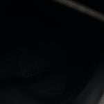 Crinkled Calfskin Matelasse Monogram Medium Niki Chain Satchel Black