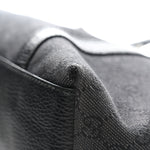 Nylon Monogram Medium GG Charm Dome Satchel Black