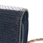 Snakeskin Wallet On Chain WOC Blue