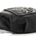 Caviar Quilted Filigree Waist Bag Black