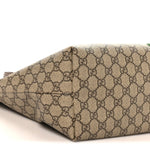 GG Supreme Monogram Medium Ophidia Shopping Tote Brown