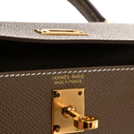 Epsom Mini Kelly Sellier 20 Etoupe