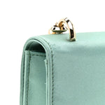 Satin Pearl Varenne Shoulder Bag Green