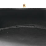 Calfskin Chevron Quilted Medium Boy Flap Black