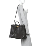 Nappa Intrecciato Large Andiamo Shoulder Bag Fondant