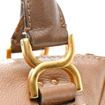 Calfskin Medium Marcie Satchel Nut