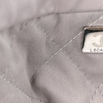 Shiny Calfskin Quilted Chanel 22 Grey
