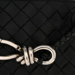 Nappa Intrecciato Small Andiamo Shoulder Bag Black