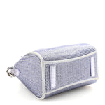 Lambskin Satin Strass Micro Antigona Lavender