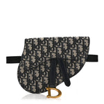 Oblique Saddle Belt Pouch Blue