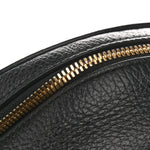 Pebbled Calfskin Soho Chain Backpack Black