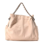 Lambskin Large Ultimate Soft Tote Beige