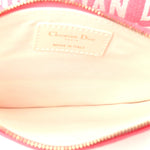 Canvas Embroidered Dioriviera Toile De Jouy Panier Chapeau Tote Peony Pink