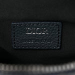 Oblique Mens Saddle Bag Black Blue