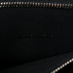 X ADIDAS Shiny Box Calfskin Small Hourglass Top Handle Bag Black White